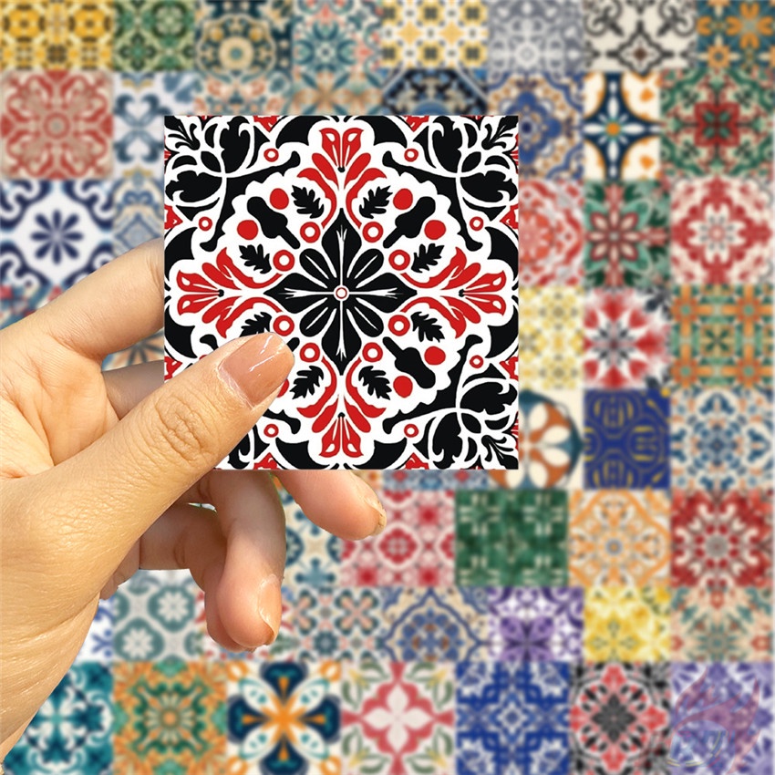 ❉ Miếng Dán Trang Trí Phong Cách Vintage Nghệ Thuật 01 ❉ Bộ 60 Sticker Chống Thấm Nước Họa Tiết Doodle Hợp Thời Trang