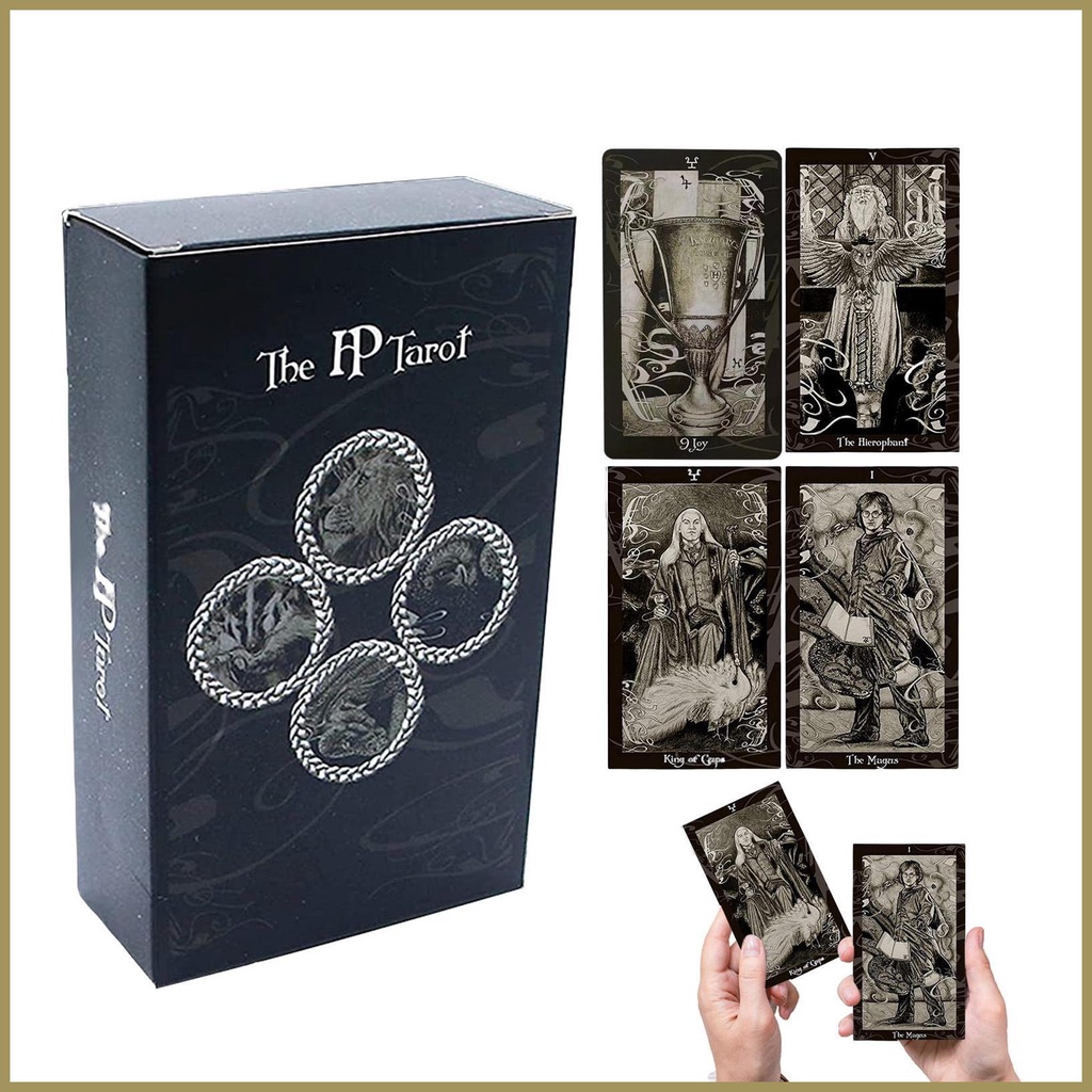 Bộ Bài Tarot HP 12X7CM Oracle 80 Lá Chuyên Dụng Cho Mọi Loại Thẻ Bài Tarot / Poa3Vn