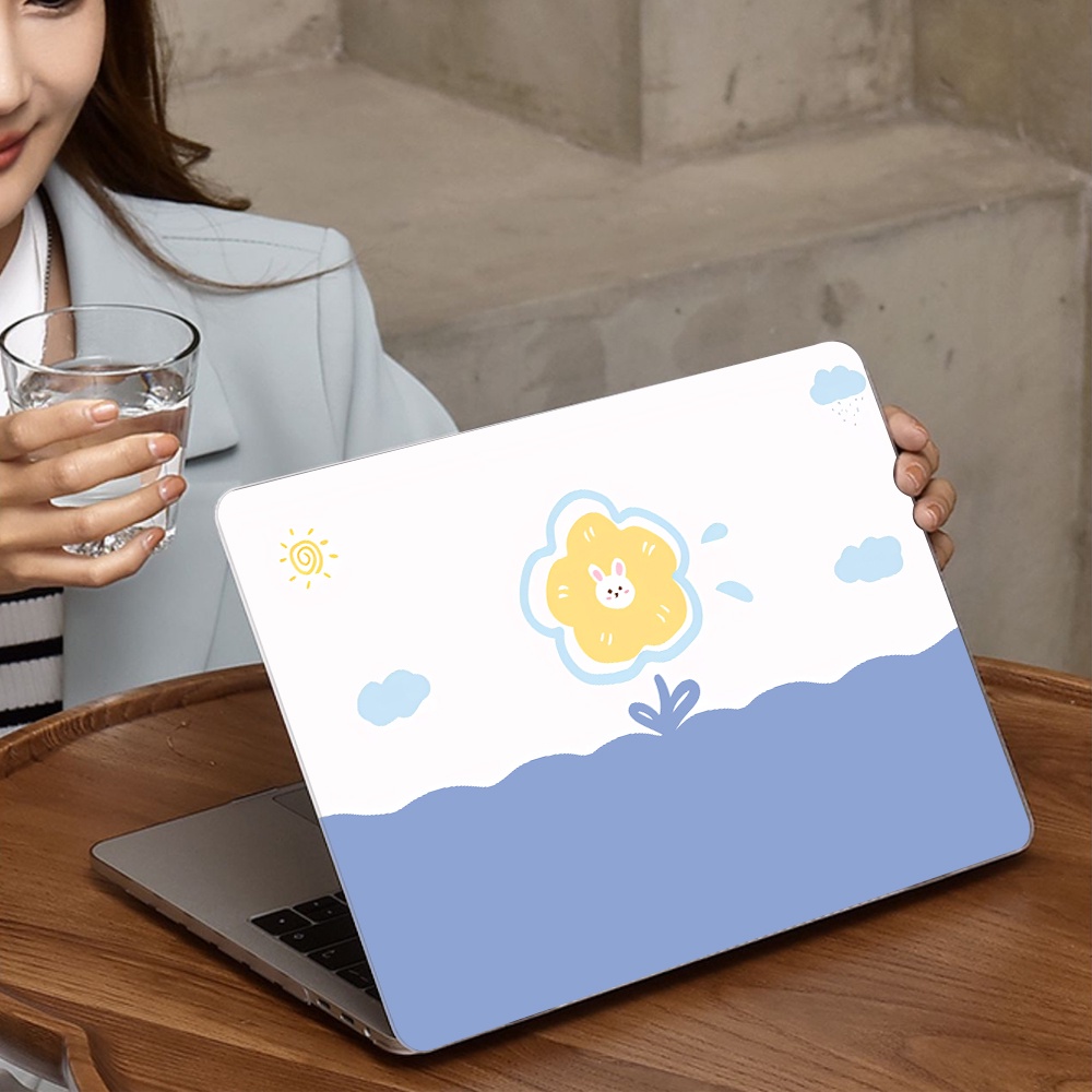 Vỏ bảo vệ có logo cho MacBook Air 13 inch A2337 M1 A2179 Pro 13 14 16 inch A2338 kèm miếng dán bàn phím chống trầy J9PX