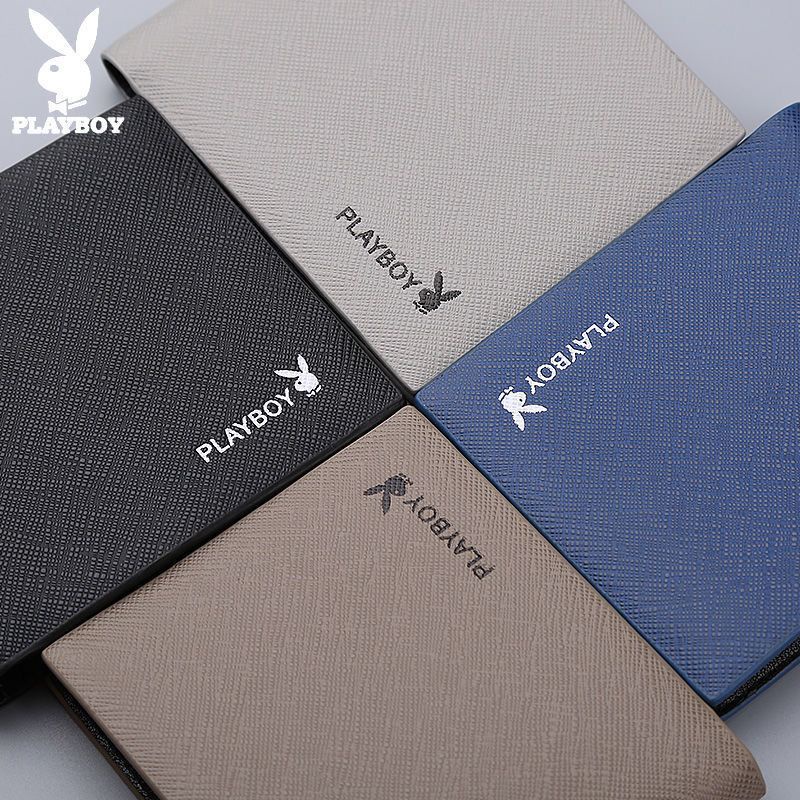 Ví Playboy Dáng Ngắn Siêu Mỏng Nhiều Ngăn Đựng Thẻ Thời Trang Âu Mỹ