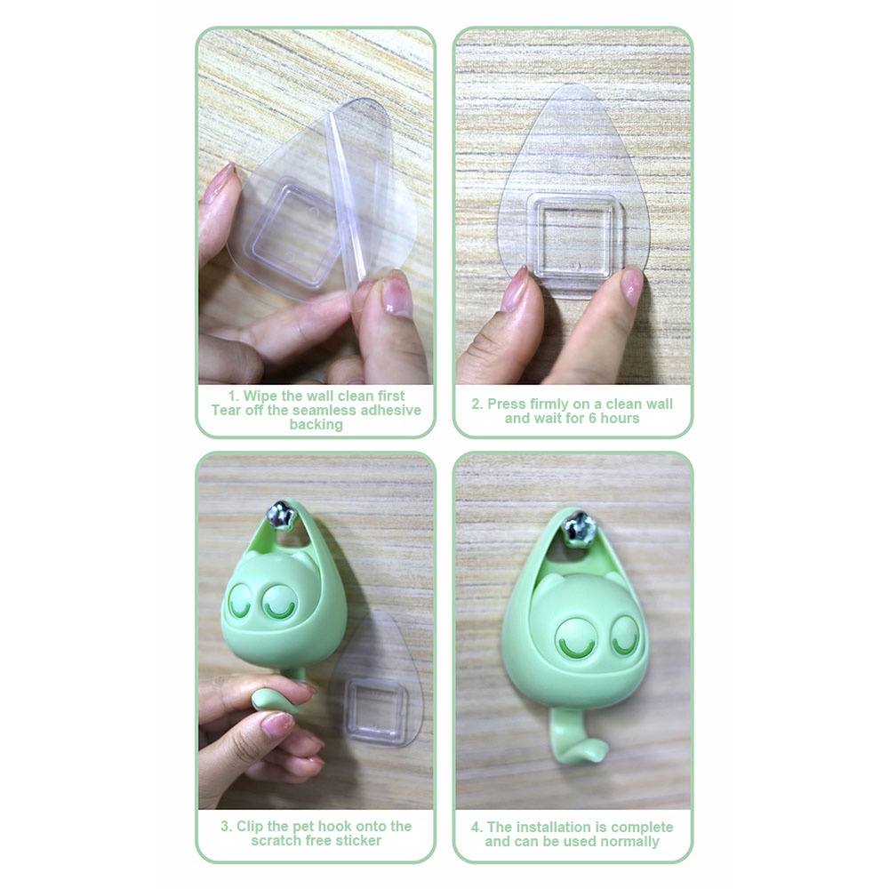 Móc Treo Đồ Đa Năng Hình Mèo Winking Dễ Thương