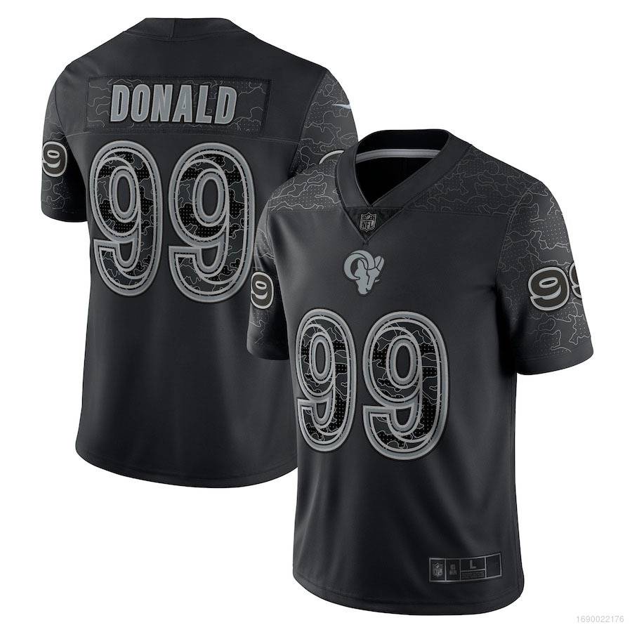 Hq1 NFL Los Angeles Rams Jersey Aaron Donald Rfl Cctv Phiên Bản Giới Hạn Cho Người Hâm Mộ Thể Thao QH1