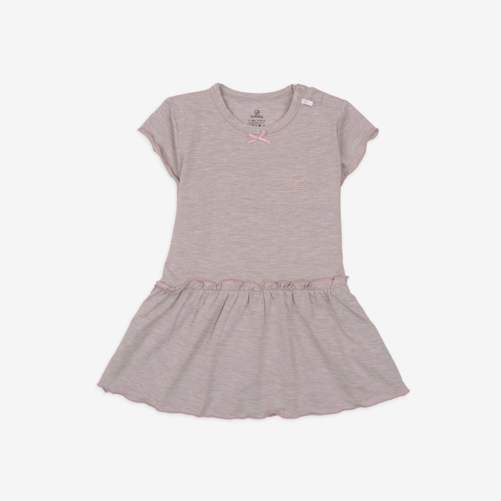 Váy ngắn tay kèm quần sợi tre Bambus Bu baby cho bé gái 12 tháng đến dưới 4 tuổi