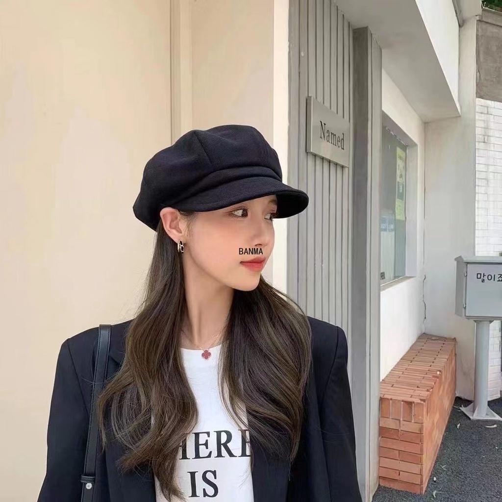 Mũ Beret Thiết Kế Đơn Giản Thời Trang Theo Phong Cách Hàn Quốc