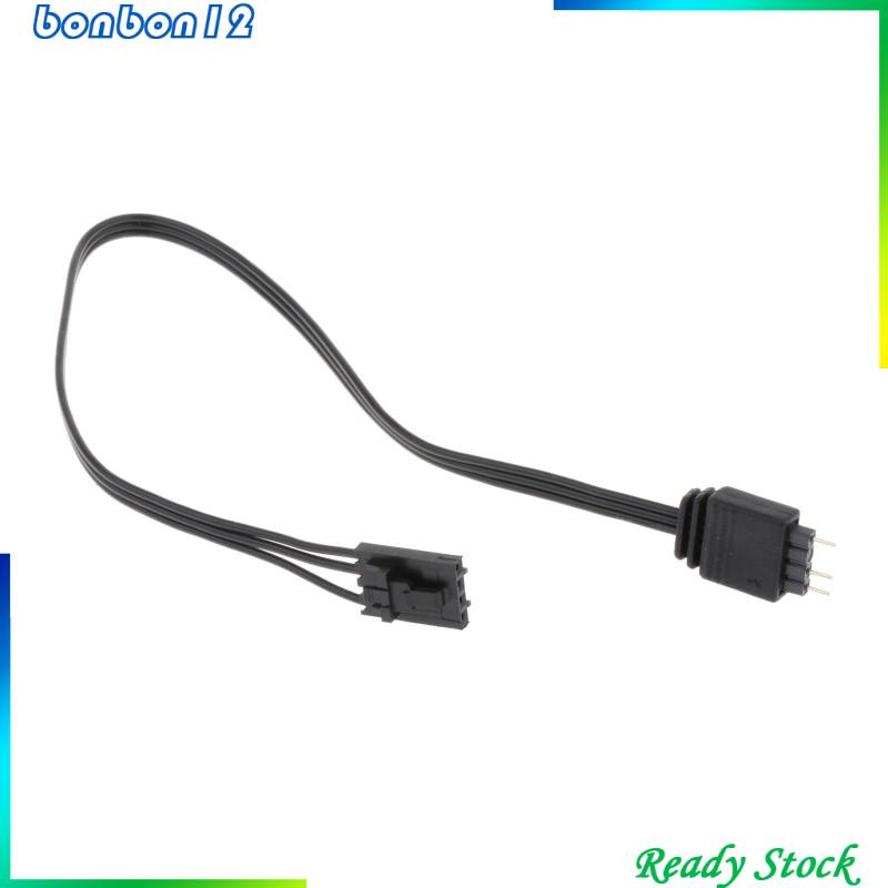 Dây Cáp Nối Dài Quạt 4 Pin RGB Sang ARGB 5V 3 Pin 25cm Màu Đen