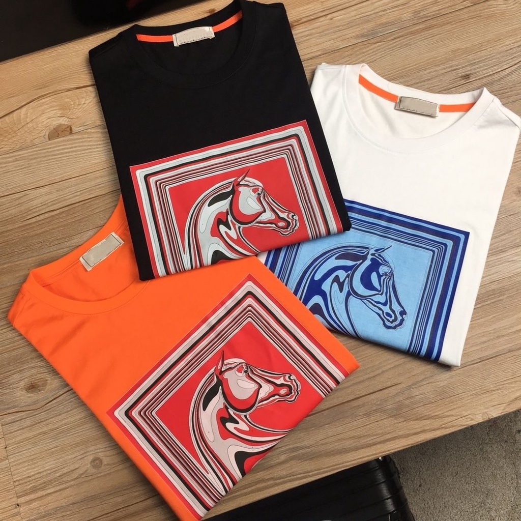 Set 100 Áo Thun cotton Tay Ngắn In Chữ Thời Trang Mùa Hè Mới Cho Nam