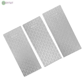 ⭐24H SHIPING ⭐Sharpener Sharpener Plate Stone Kit Set 3PCS Diamond 400/600/1000 Grit