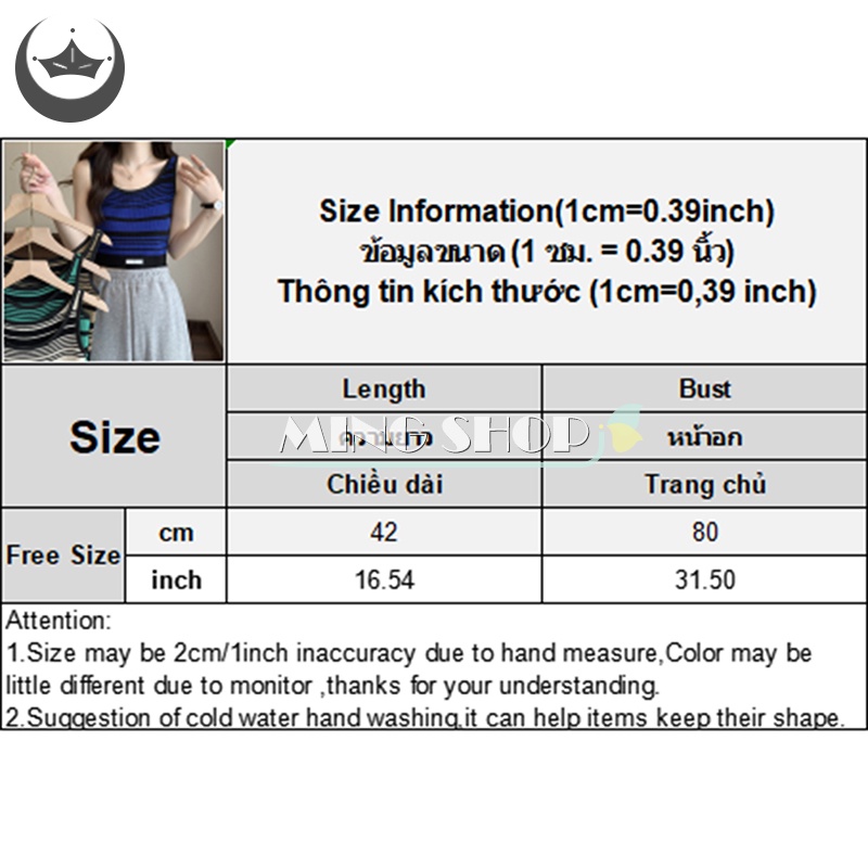 Áo Croptop Dệt Kim Hai Dây Họa Tiết Kẻ Sọc Vintage Thời Trang Mùa Hè Cho Nữ