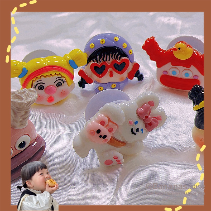 Giá Đỡ Điện Thoại Dạng Nhẫn Hình Hoạt Hình 3D Dễ Thương