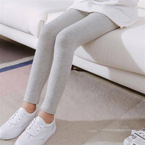 Quần Legging 9 Tấc In Hình Elsa / Trơn / Chữ Hoạt Hình 100-160cm Cho Bé Gái 2-14 Tuổi