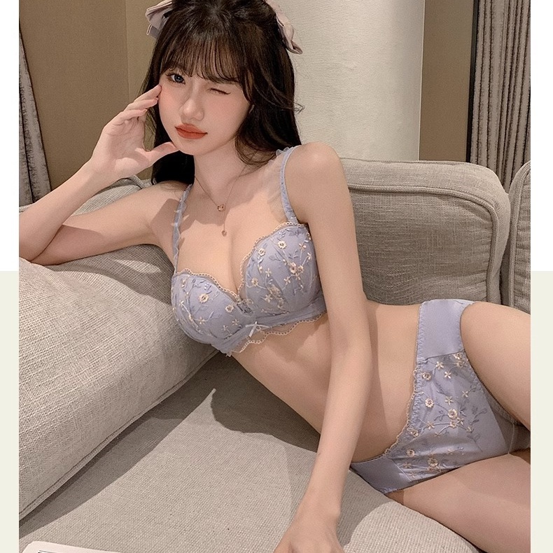 Áo Lót Nâng Ngực Không Dây Chống Chảy Xệ Thêu Ren Thời Trang Cho Nữ