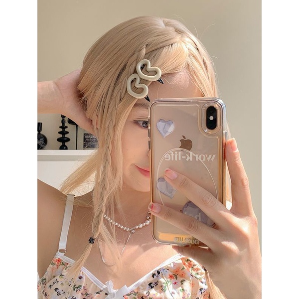 Kẹp Tóc Hình Trái Tim / Chú Ếch Dễ Thương Phong Cách Hàn Quốc Yk2