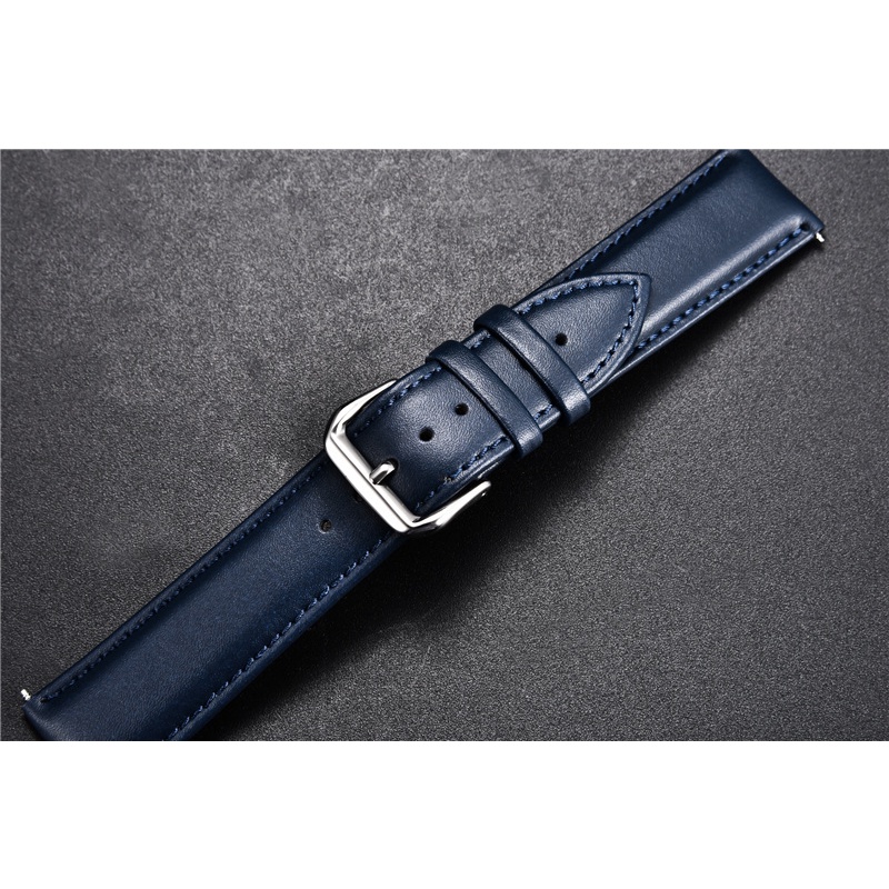 Dây Đồng Hồ Đeo Tay Chất Liệu Da Bò 20mm 22mm 20mm 22mm 47mm 46mm 43mm Dành Cho Samsung Watch 4 5 6 44mm 40mm
