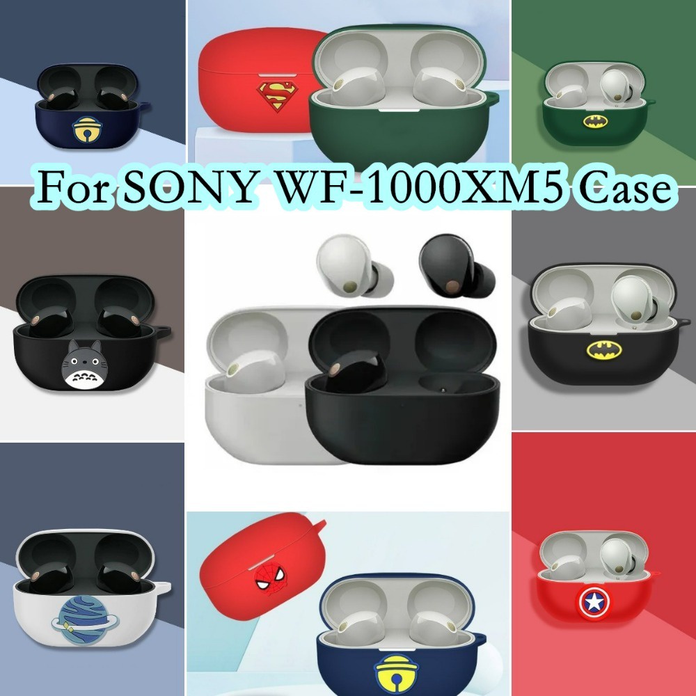 Hàng Có Sẵn! Hàng Có Sẵn! Vỏ Bảo Vệ Hộp Sạc Tai Nghe SONY WF-1000XM5 SONY WF-1000XM5 Họa Tiết Hoạt Hình Đơn Giản Sáng Tạo