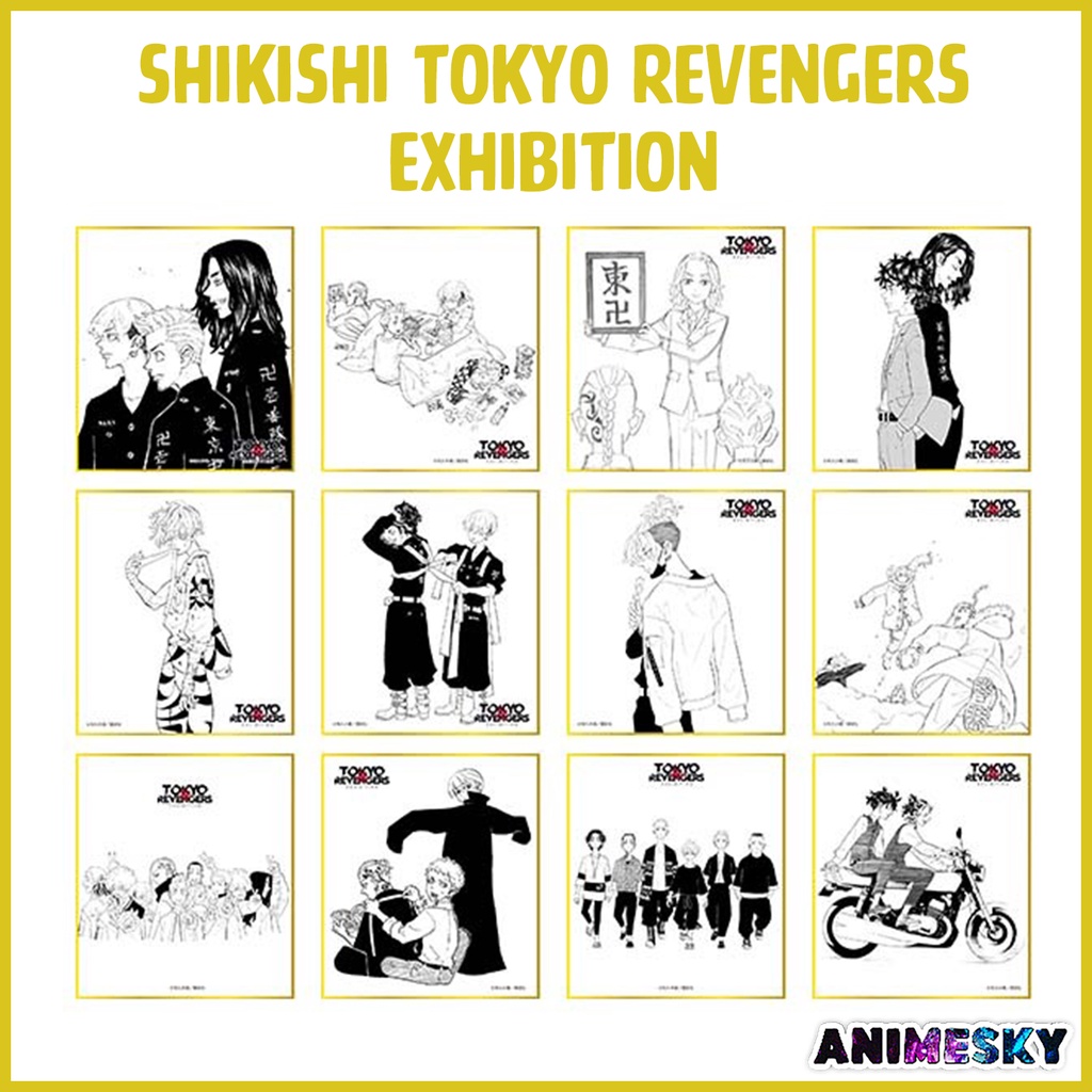 Pack tranh nhân phẩm Shikishi Tokyo Revengers triển lãm Chính hãng