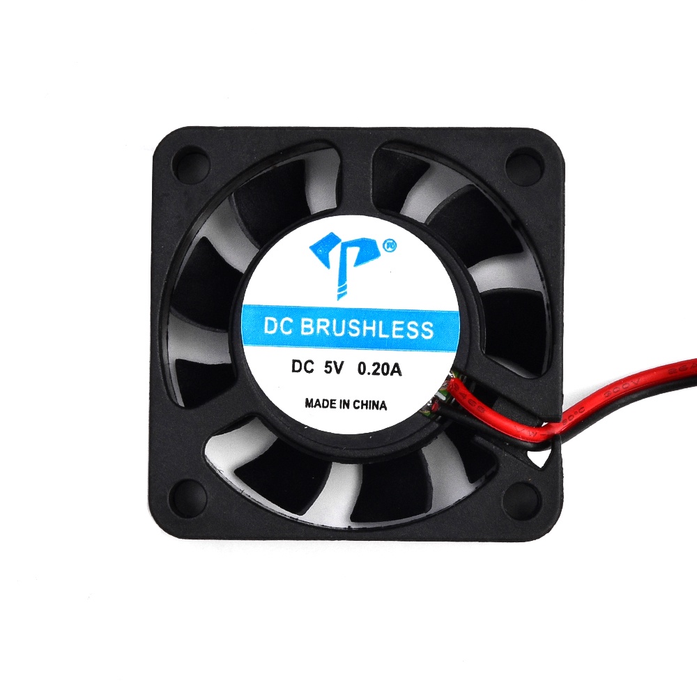 RIRIHI Quạt Tản Nhiệt DC4010 40mm Từ 5V Sang 12V Hai Dây Cho Máy Tính PC Ốp