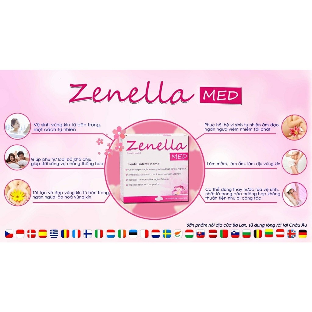 Combo Khử Mùi Hôi, Trẻ Hoá Vùng Kín Zenella Med Và SupoCare - Tâm An Care