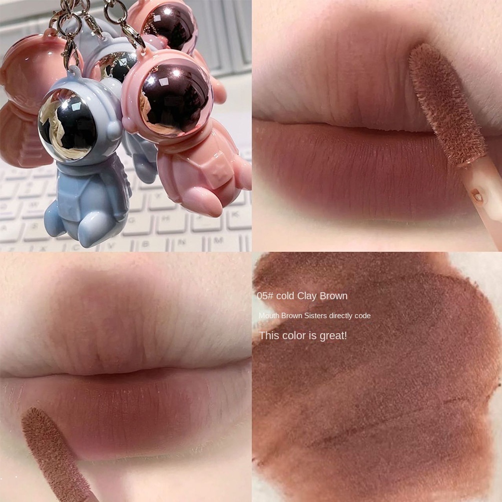 Son Môi Chống Thấm Nước Lâu Trôi Thiết Kế Hình Phi Hành Gia Dễ Thương