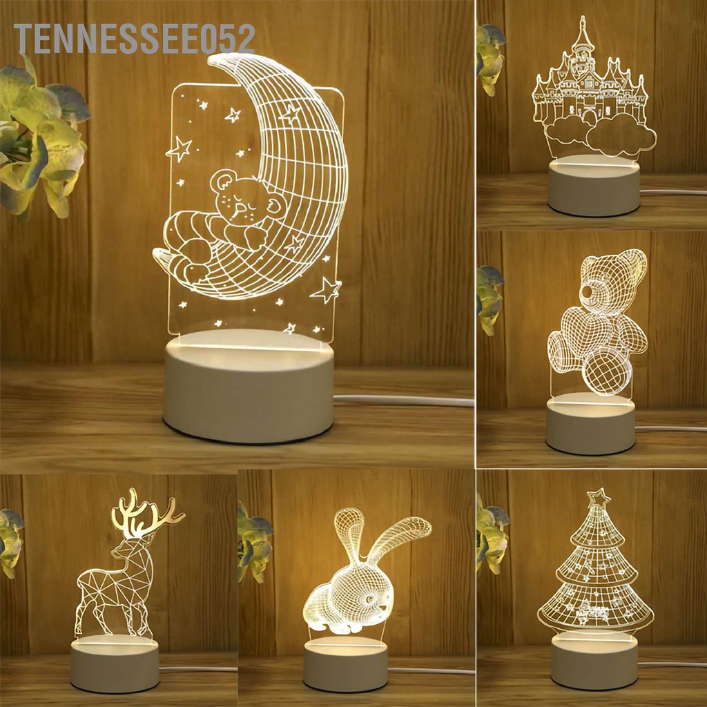 Đèn ngủ 3D để bàn trang trí phòng - Đèn led decor làm quà tặng sinh nhật Giáng sinh ngày lễ