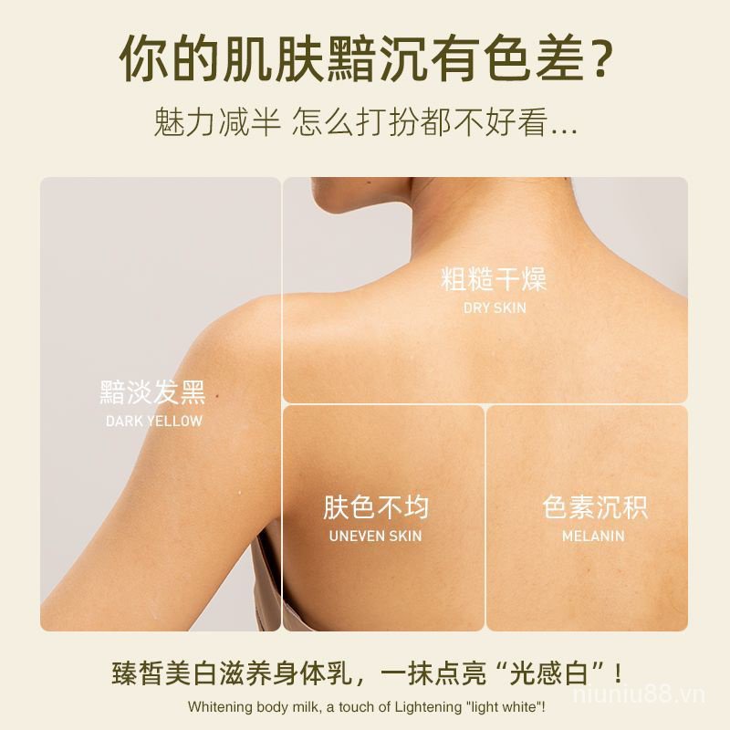 Lotion Niacinamide Dưỡng Ẩm Làm Trắng Da Toàn Thân Lâu Trôi Có Hương Thơm