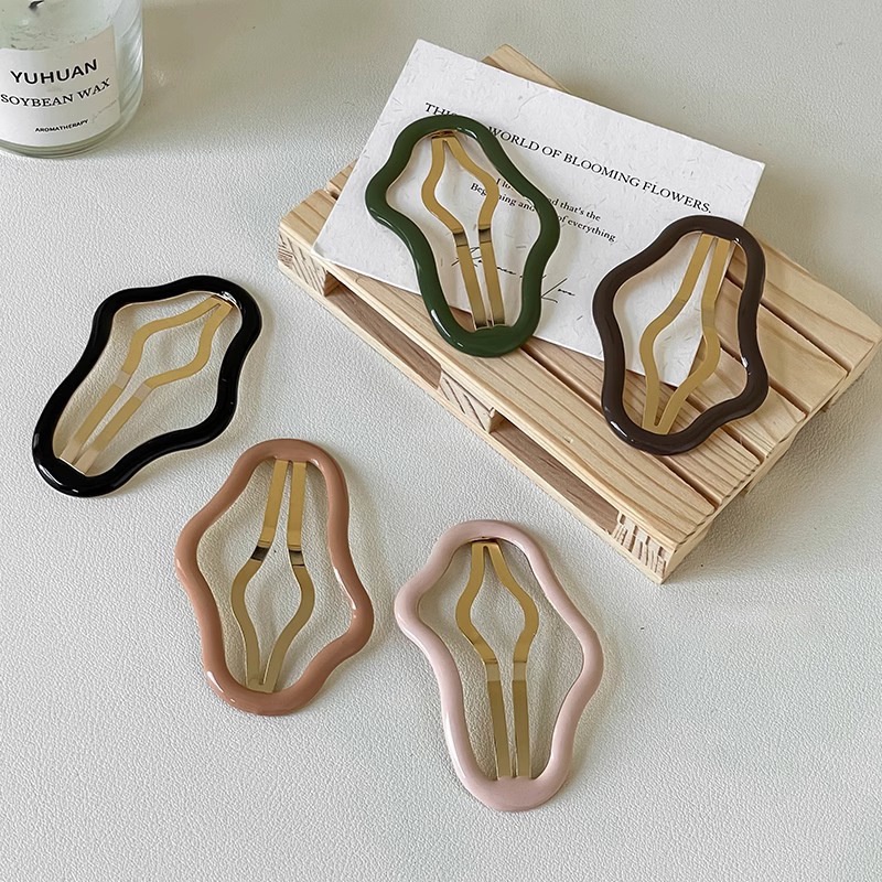 Kẹp tóc hình đám mây kim loại cho phụ nữ cô gái thanh lịch tóc mái bên bb kẹp phân mảnh kiểu tóc kẹp tóc thời trang phụ kiện tóc