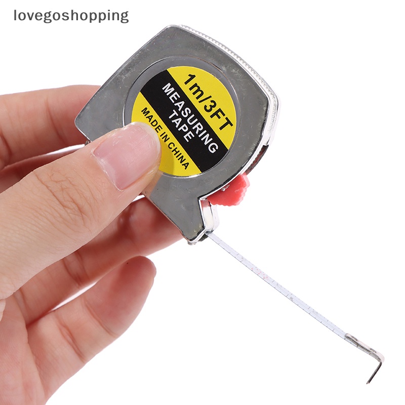 Thước đo bỏ túi bằng thép không gỉ có thể thu vào 1m / 3ft thước đo móc khóa vn