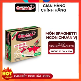 Mì Omachi Mì Trộn Xốt Spaghetti Gói -Thùng 30 Gói x 90g