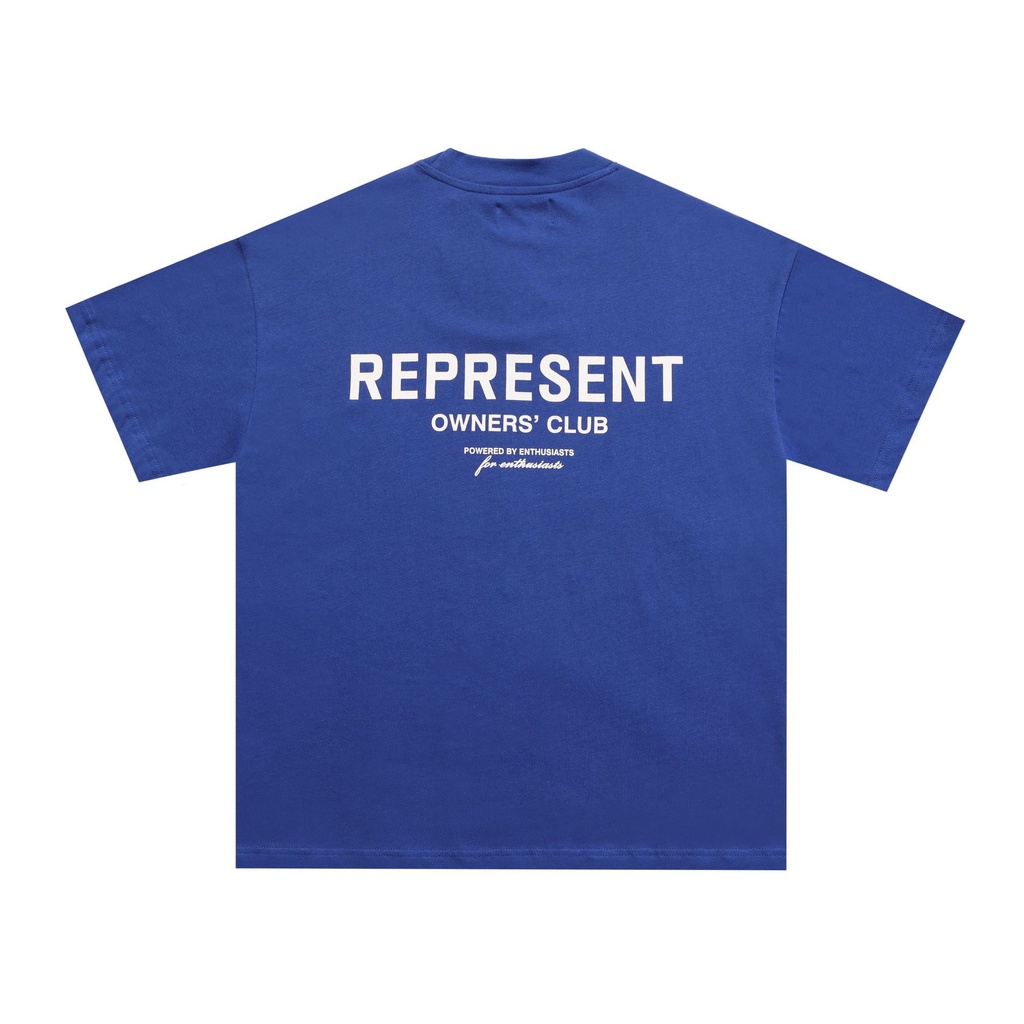 HPYX REPRESENT The Owners Club logo printed short-sleeved solid color round neck T-shirt