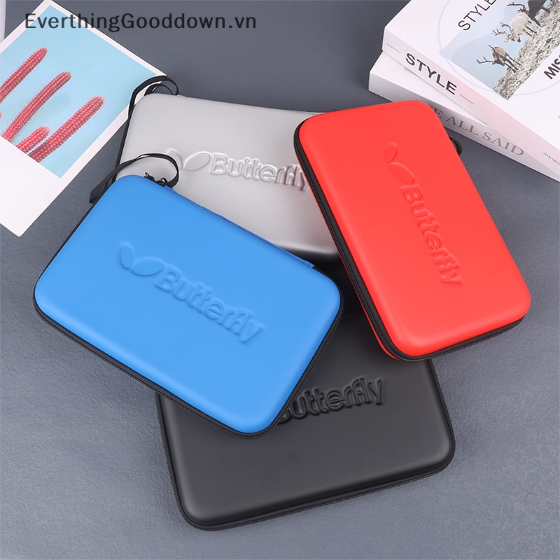 Everthinggooddown túi đựng vợt bóng bàn 1pc di động túi xách hình vuông eva hộp đựng vợt vn