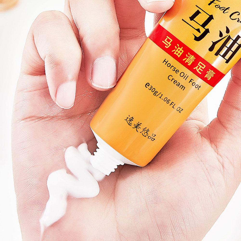 30g kem chăm sóc chân loại bỏ vết chai dầu ngựa cho các vết nứt và kem trị nứt gót chân khô loại bỏ c5c6 chết