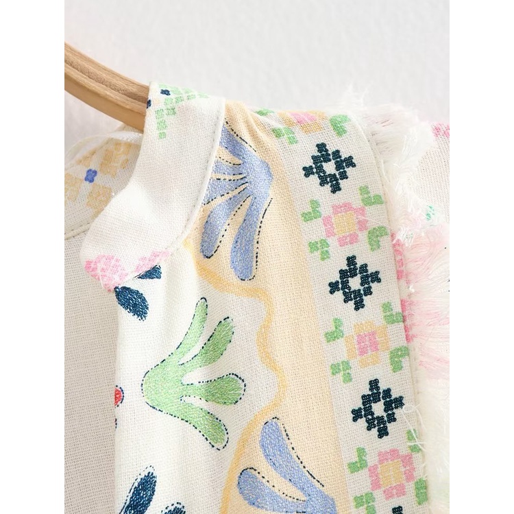 Váy In Pha Trộn qunz flax 6123