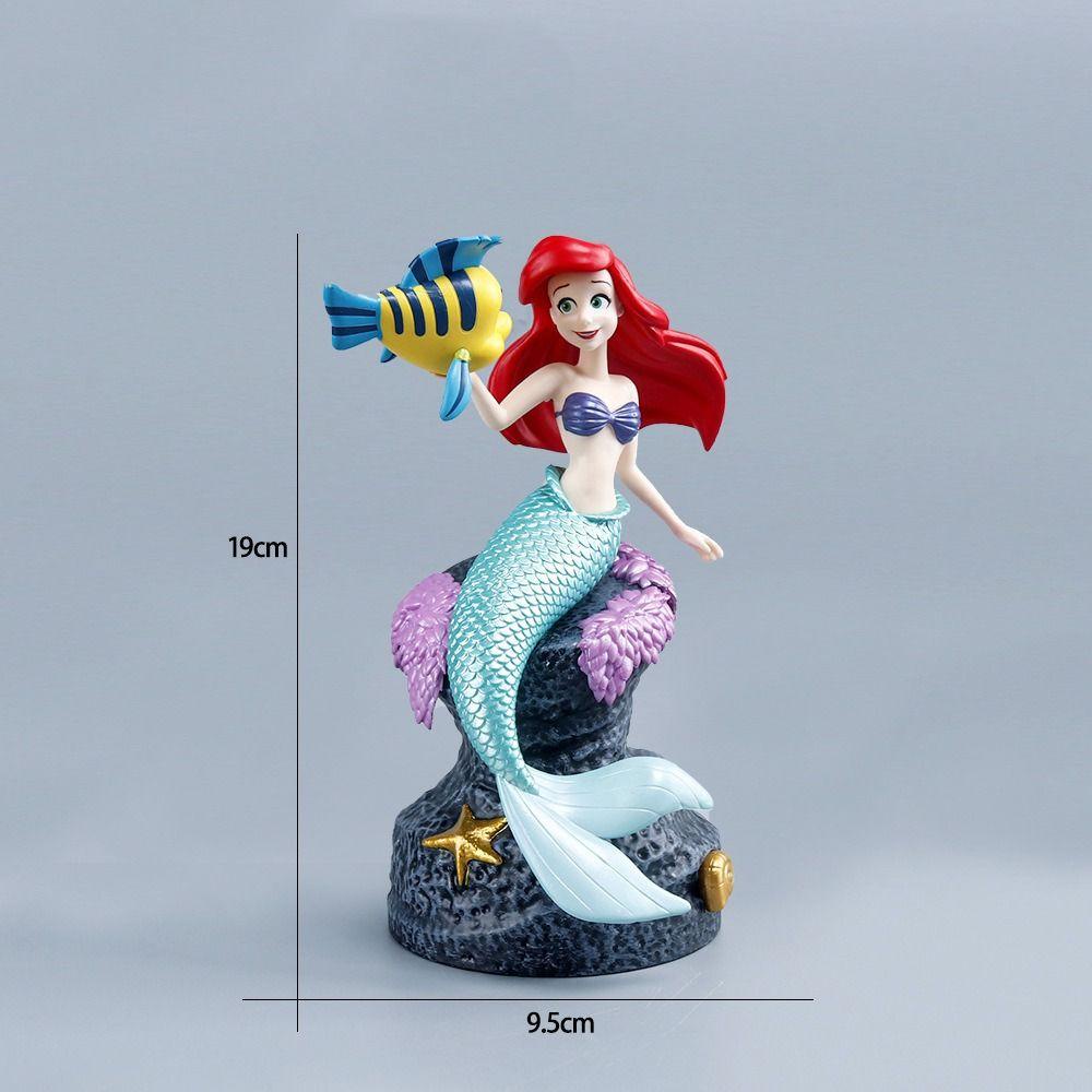 Quillan Mô Hình Công Chúa Tiên Cá Làm Đẹp Cá q Postket Đứng Định Hình Tượng Nhỏ Bằng pvc Làm Quà Tặng Giáng Sinh