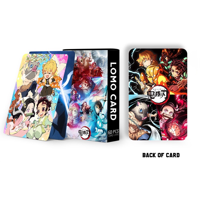 Demon Slayer Photocard Lomo Card Anime Collectibles 60pcs/box