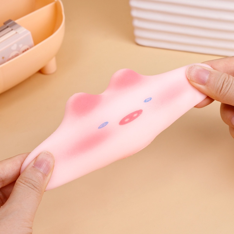 Dễ thương heo con màu hồng căng thẳng nhúm nhạc / đồ chơi trẻ em dành cho người lớn / đồ chơi trẻ em hình động vật sáng tạo và thú vị