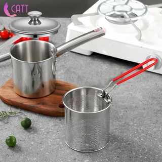 Nồi chiên sâu chảo sữa đa năng rổ thép không gỉ chảo nồi chiên sâu nồi nấu