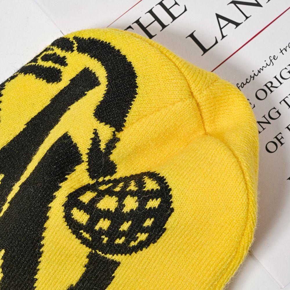 Einway Mũ Dệt Kim ins Thiết Kế hip hop Ấm Áp y2k