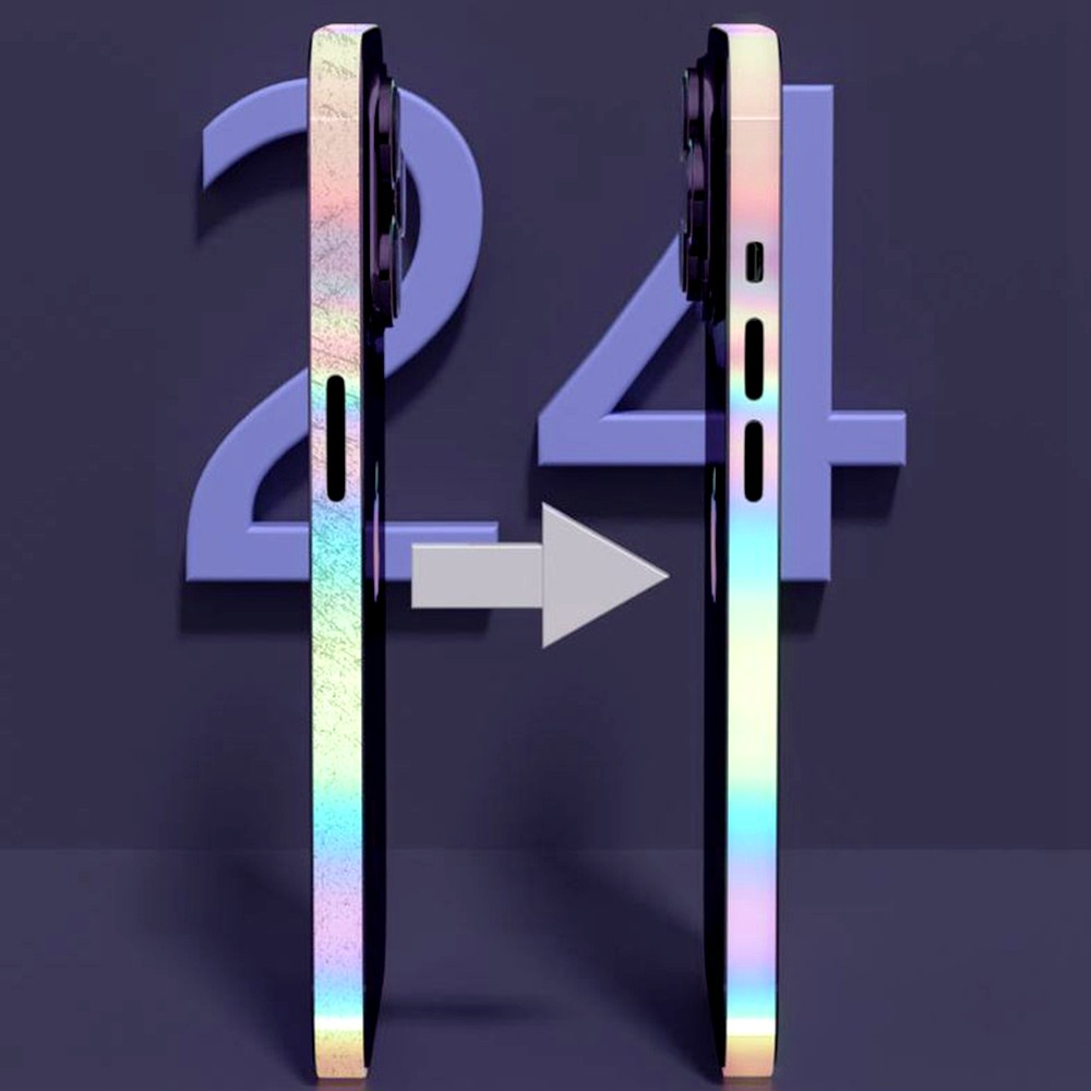Miếng Dán Màn Hình Viền Dạ Quang Trong Suốt Cho iphone 15 14 13 12 pro max plus Welldream02 Shop