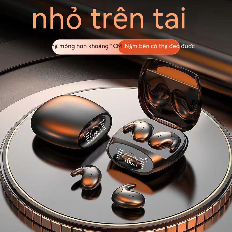 Tai nghe Bluetooth dẫn truyền xương siêu mỏng không vào tai ngủ thật không dây vô hình nằm nghiêng có thể đeo không ép t