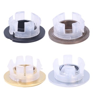 Multi-purpose kitchen sink hole round overflow cover / round trim chrome solid brass sink hole round drain cap / phòng tắm vòi chậu chèn trang trí nội thất