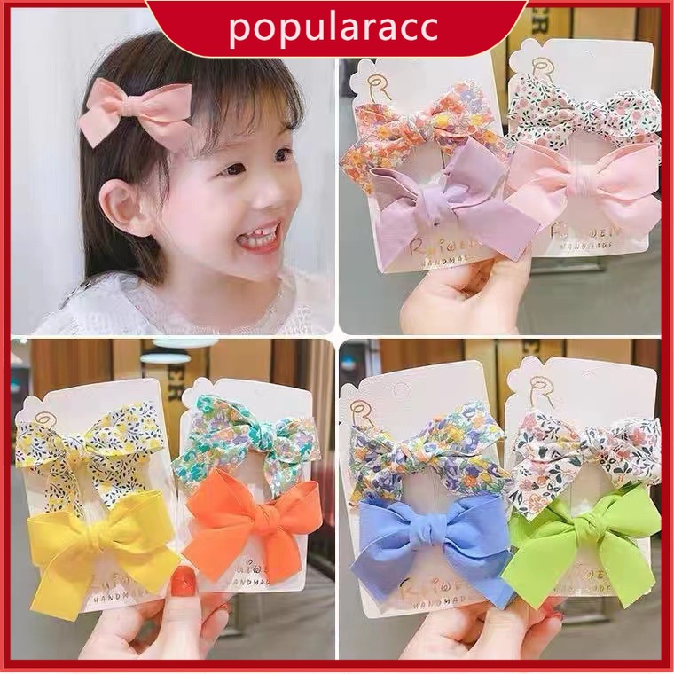Set 2 Kẹp Tóc Nơ Phong Cách Hàn Quốc Mới 2023