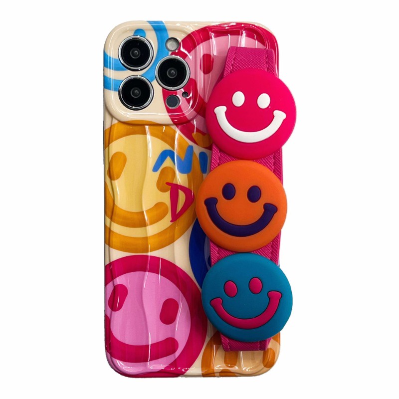 Phù Hợp Ốp Điện Thoại Hình Mặt Cười Nhiều Màu Sắc Cho iphone 14 13 12 15 15pro 15promax 11 14plus 11promax 12pro 13promax 14pro