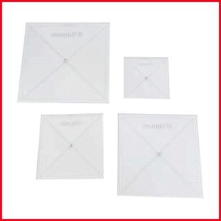 Thước cuộn acrylic thước cuộn vuông mẫu quilting với charlie acrylic mẫu quilting vuông tự may iadvn