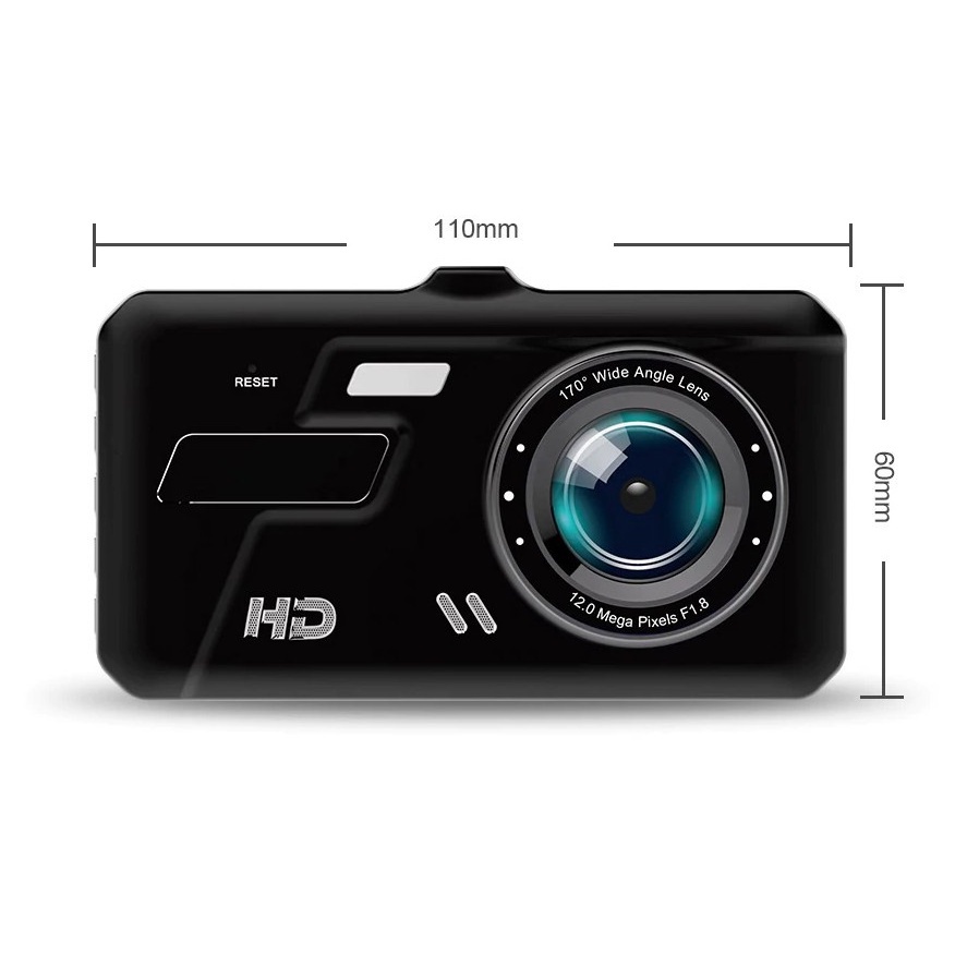 Camera hành trình xe hơi K5 màn hình cảm ứng 2 cam trước và sau full HD xem đêm rõ nét