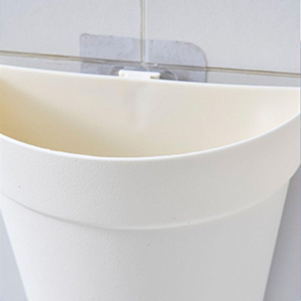 Chậu Trồng Cây Hình Bán Nguyệt Treo Tường Trang Trí Trong Nhà, Văn Phòng