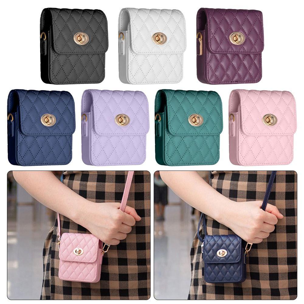 Túi đựng điện thoại uumir, túi xách gấp dây đeo vai, điện thoại bảo vệ bằng da mini đa năng cho z flip 5/4/3 nam nữ