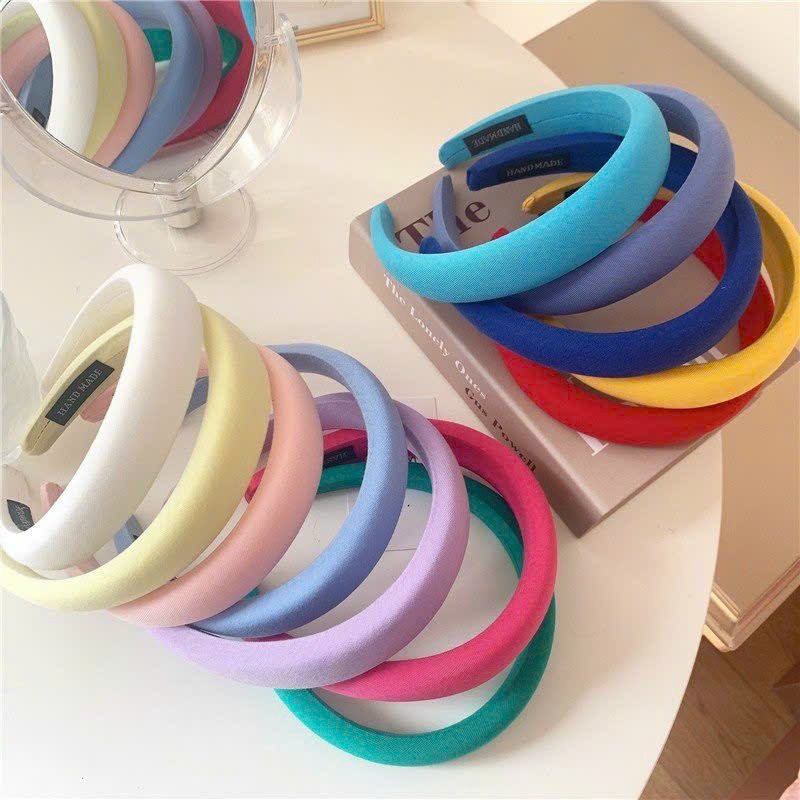 Băng đô cài tóc trơn nhiều màu pastel xinh phong cách đơn giản -  Xưởng Áo Dài Cách Tân -  PKAD09