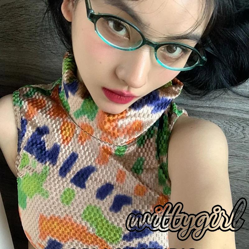 Mắt Kính Hình oval Thời Trang Phong Cách retro Dành Cho Nữ