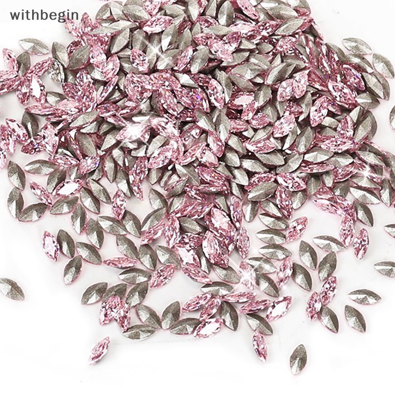 Bộ 50 Hạt Kim Cương Pha Lê Hình Dạng mini Nhiều Màu Sắc Dùng Trang Trí Móng Tay diy