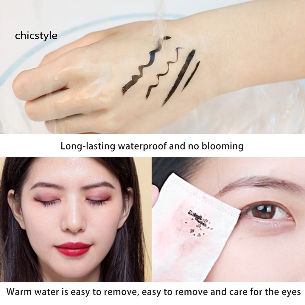Chic 1ml cosmetics black eyeliner for beauty smudge-proof liquid eyeliner pen smooth line