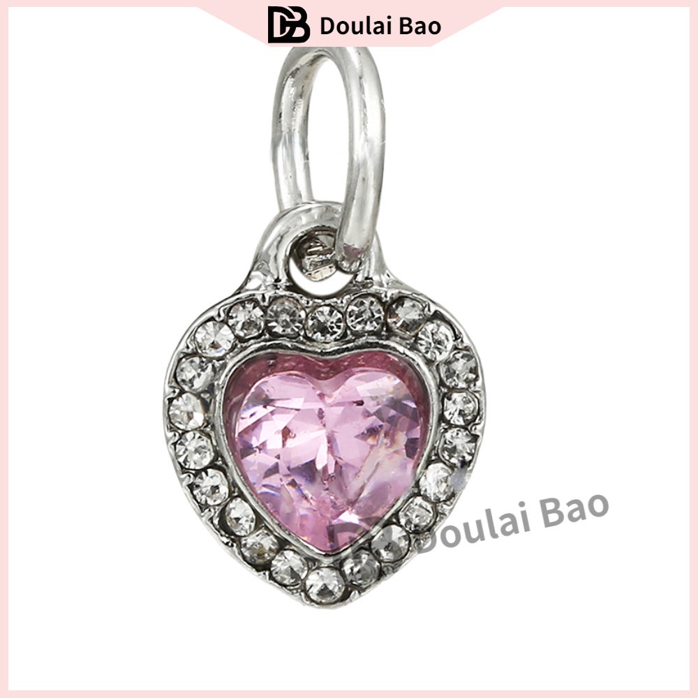 Pandora pink series diy sweet beaded bracelet bracelet bracelet ring hạt ngày lễ tình nhân món quà tình yêu